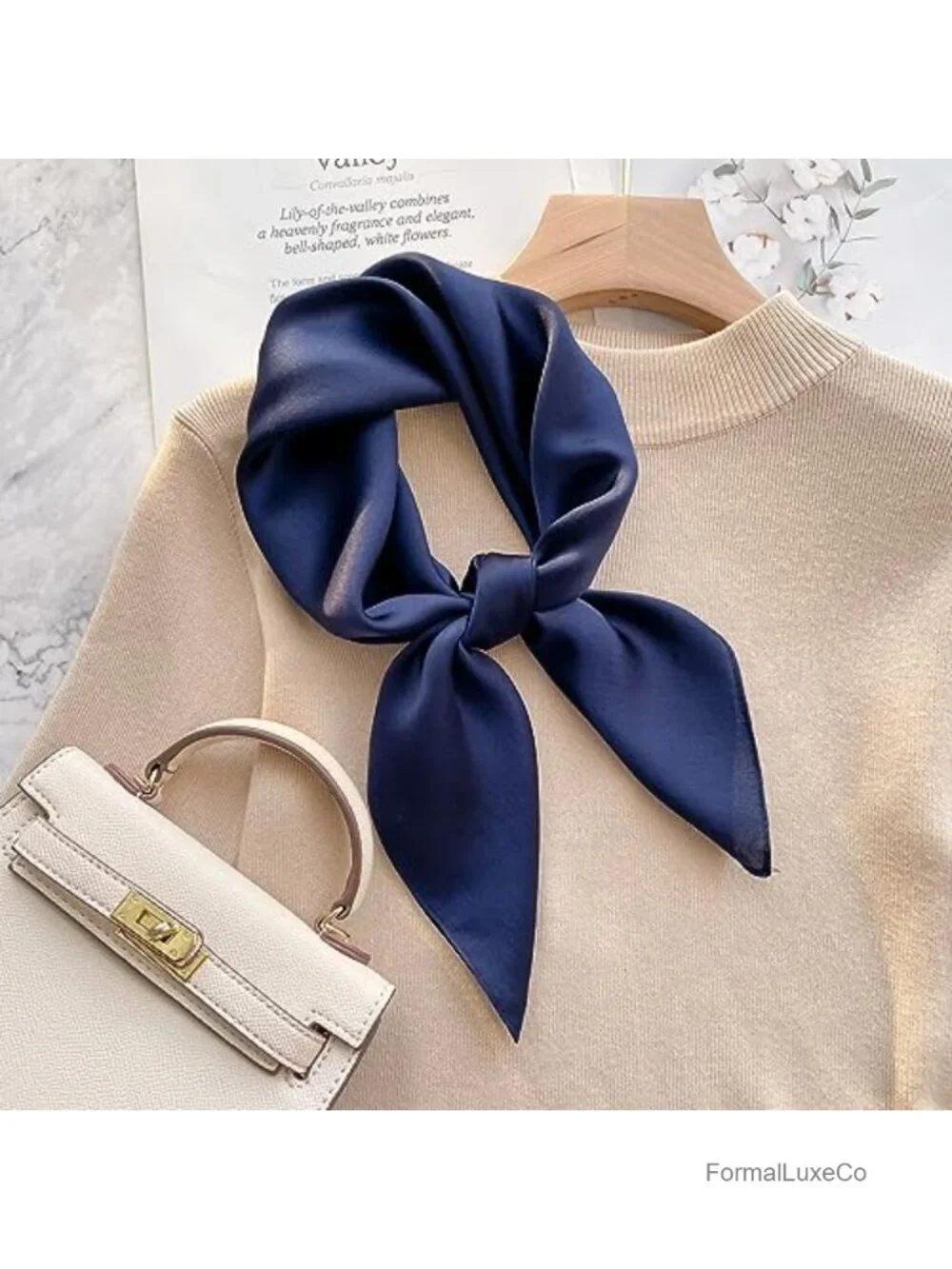 100% Pure Mulberry Silk Square Scarf 26
